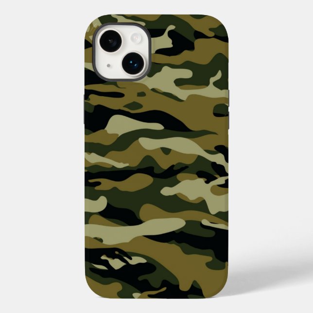 Dunkelgrüne Camouflage Case-Mate iPhone Hülle (Rückseite)