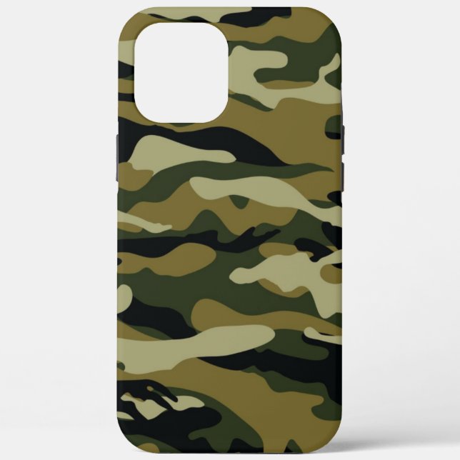 Dunkelgrüne Camouflage Case-Mate iPhone Hülle (Rückseite)