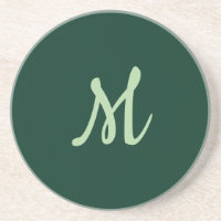 Dunkelgrüne einfache elegante moderne eigene Namen