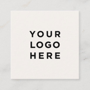 Dunkelgrüne, einfache, Minimalistisch bearbeitbare Quadratische Visitenkarte