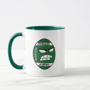 Dunkelgrüne Fußball-Tasse für Ihre Ehefrau Tasse