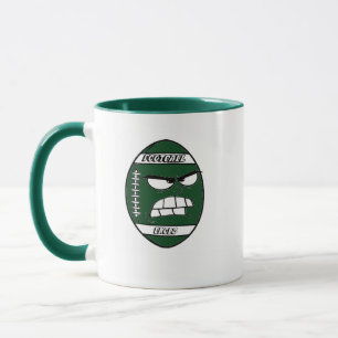 Dunkelgrüne Fußball-Tasse für Ihren Onkel Tasse