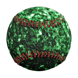 Dunkelgrüne Imitate Glitzer Glitzern Klingeln Baseball