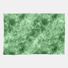 Dunkelgrüne Krummlinge Küchentuch