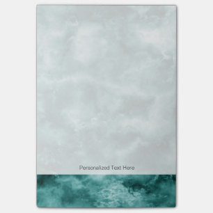 Dunkelgrüne Marmorbeschaffenheit Post-it Klebezettel