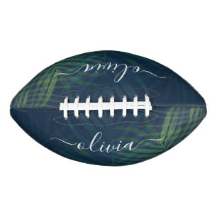 Dunkelgrüne Palmen Blätter Muster Football