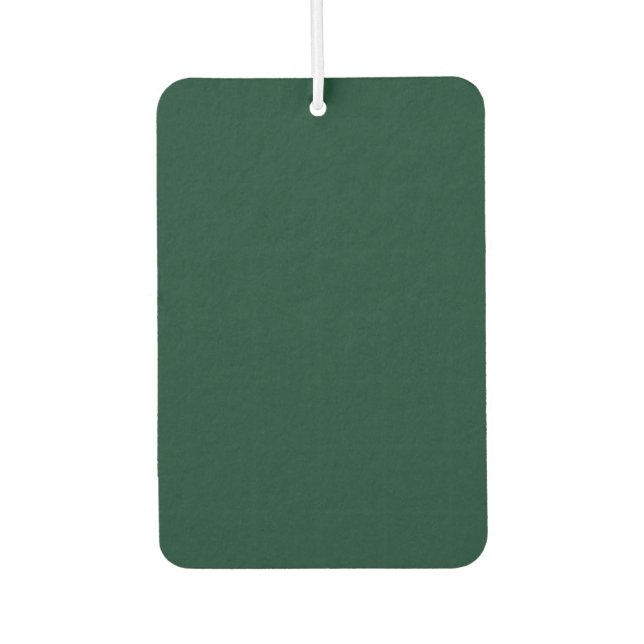 Dunkelgrüne Solid-Farbe Autolufterfrischer (Vorderseite)
