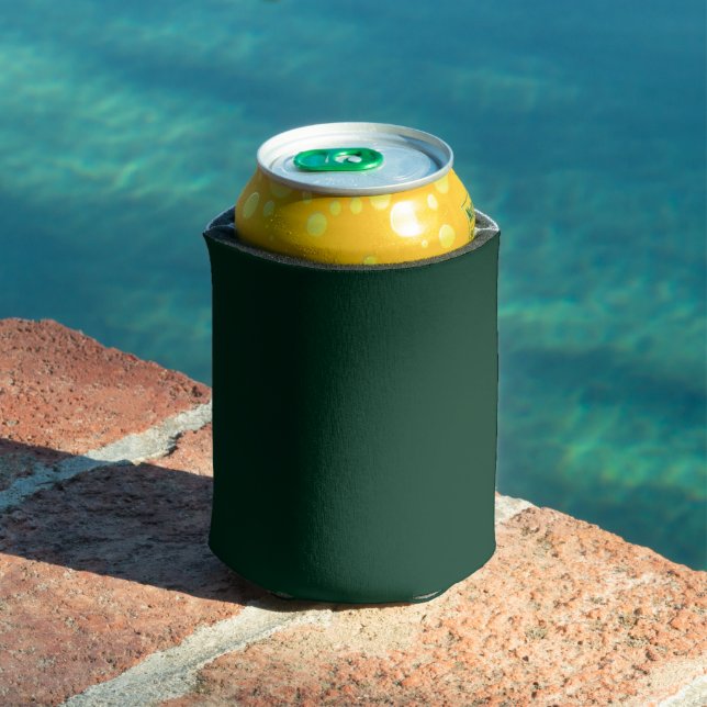 Dunkelgrüne Solid-Farbe Dosenkühler (In Situ Pool)