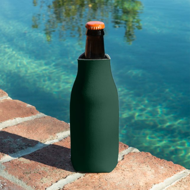 Dunkelgrüne Solid-Farbe Flaschenkühler (In Situ Pool)