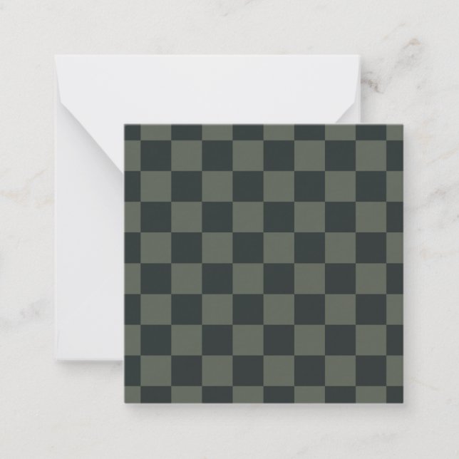 Dunkelgrüne Tafel Mitteilungskarte (Vorderseite)