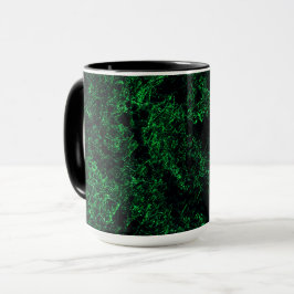 Dunkelgrüne Textur, zerstört oder korrodiert Tasse