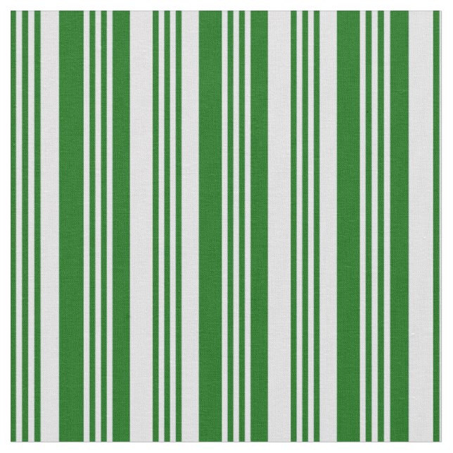 Dunkelgrüne und lavenderfarbene Streifen Stoff (Nahaufnahme)