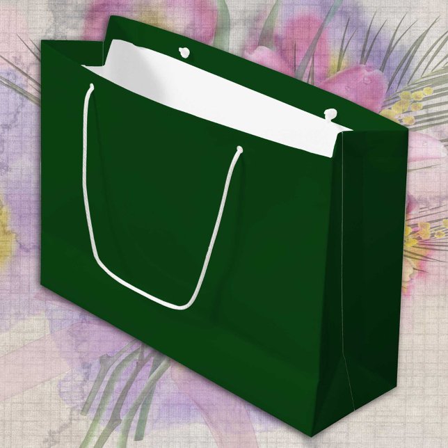 Dunkelgrüne Zedernbaum fest minimalistisch Große Geschenktüte (Von Creator hochgeladen)