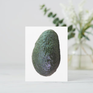Dunkelgrüner Avocado Frische Vollfrüchte Foto Mitteilungskarte