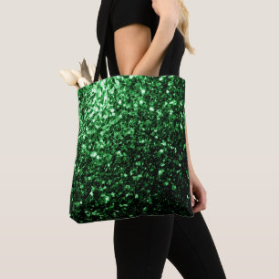Dunkelgrüner falscher Glitter funkelt