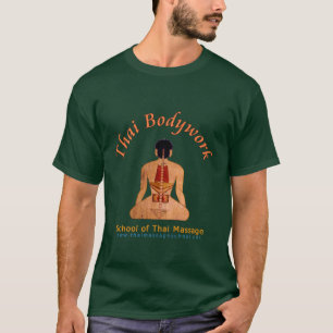 Dunkelgrüner T - Shirt der thailändischen