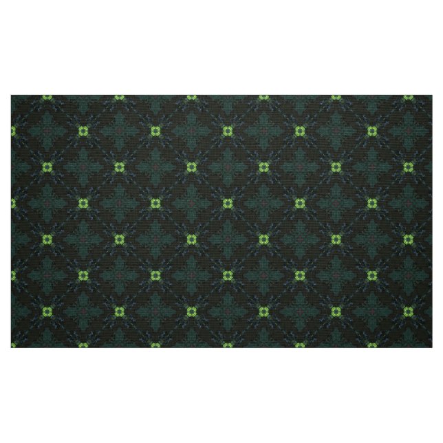 Dunkelgrünes Baumwollgewebe nach dem Muster des We Stoff (Fat Quarter (45,7 x 55,9 cm))