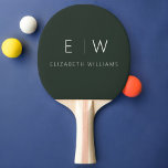Dunkelgrünes Elegant Moderner Minimalistischer Mon Tischtennis Schläger<br><div class="desc">Erhöhen Sie Ihr Tischtennisspiel mit unserem Classic Elegant Modern Minimalistisch Monogram Ping Pong Paddle. Dieses sorgfältig gefertigte Paddel verbindet zeitlose Eleganz mit zeitgenössischem Minimalismus und fügt Ihren Spielen eine Touch Raffinesse hinzu. Dieses Paddel wurde mit Sorgfalt und Sorgfalt auf das Detail gestaltet und ist mehr als nur eine Sportausrüstung, sondern...</div>