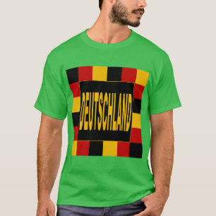 Dunkelgrünes grünes T-Shirt FORET DEUTSCHLAND