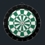 dunkelgrünes Schwarz und Weiß Dartscheibe<br><div class="desc">Schwarz-Weiß-Dart-Board</div>