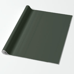 Dunkelgrünlich Grau Pop Of Color Geschenkpapier