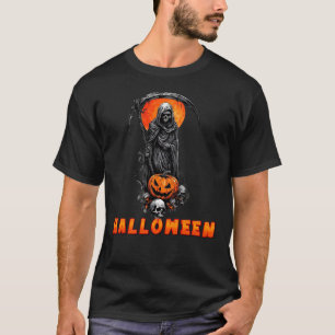 Dunkelhaltige Abbildung mit Scythe T-Shirt