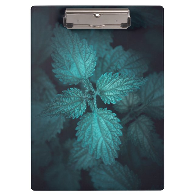 Dunkelhaltiges Nesselnatur-Foto Klemmbrett (Vorderseite)