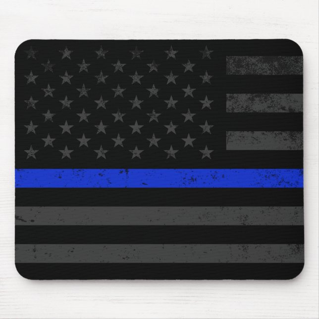 Dunkelheit beunruhigte Polizei-Art-amerikanische Mousepad (Vorne)