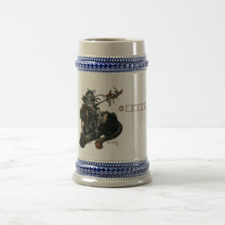 Dunkelheit ein großer Stein Bierglas