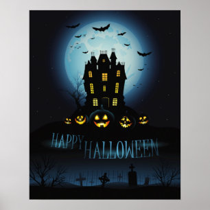 Dunkelheit-Elegant-Halloween-Poster Poster
