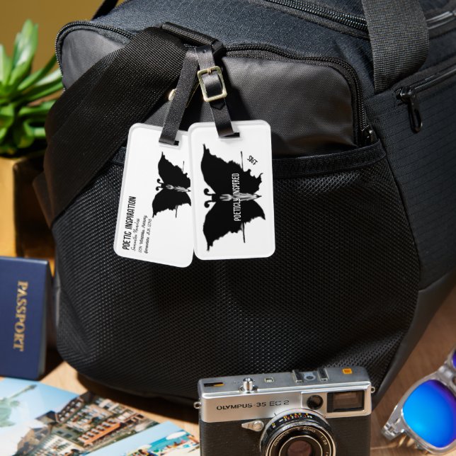 Dunkelheit Gepäckanhänger (Vorderseite & Rückseite)