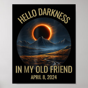 Dunkelheit mein alter Freund Funny 2024 Solar Ecli Poster