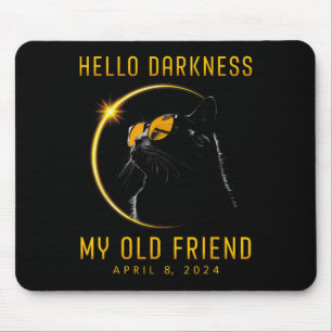 Dunkelheit Mein alter Freund Solar Eclipse 2024 Ka Mousepad