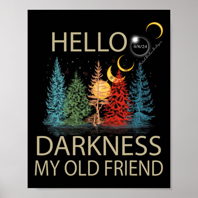 Dunkelheit mein alter Freund Solar Eclipse April 0 Poster (Vorne)