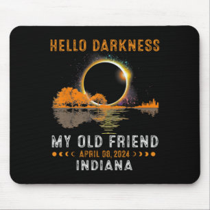Dunkelheit mein alter Freund Total Eclipse 2024 In Mousepad