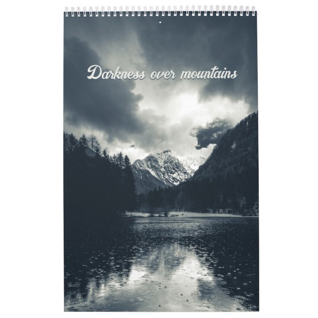 Dunkelheit über den Bergen - Kalender 2023 (Titelbild)