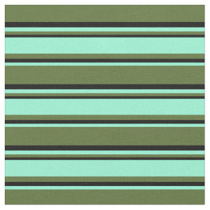Dunkelofengrün, Aquamarine und schwarz gefärbt Stoff