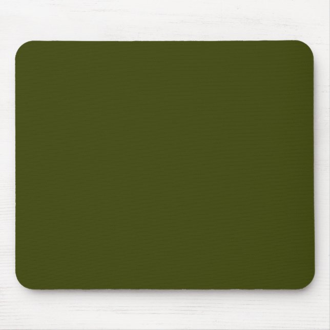 Dunkelolivengrün (feste Farbe) Mousepad (Vorne)