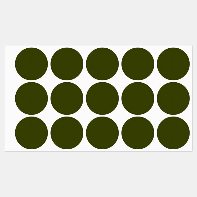 Dunkelolivengrün, solide Farbe Etiketten (Blatt)