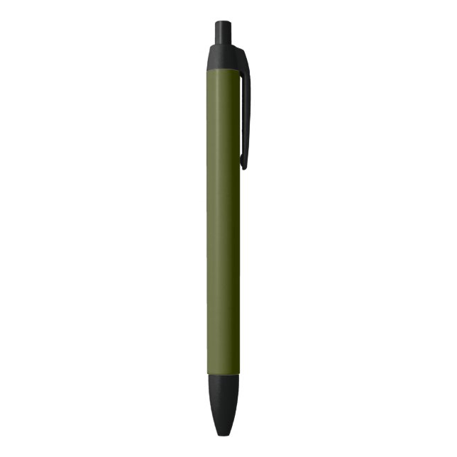 Dunkelolivengrün, solide Farbe Kugelschreiber (Unterseite (Vertikal))