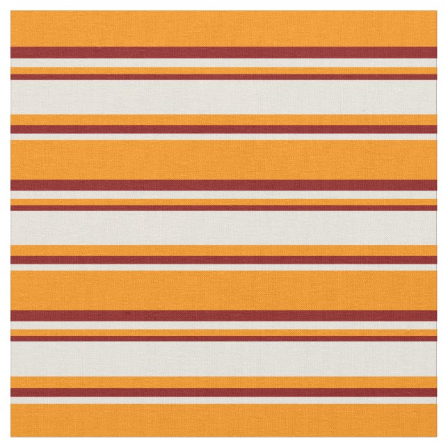 Dunkelorange, Beige und Maronmuster Stoff (Nahaufnahme)