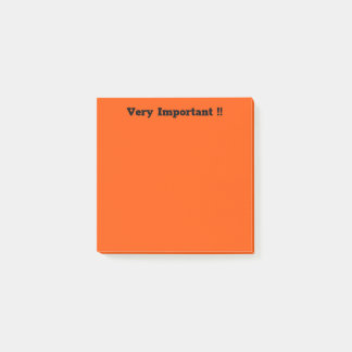 Dunkelorange Post-it Klebezettel