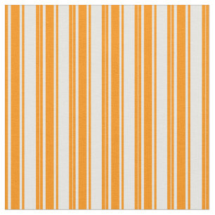 Dunkelorange und weiße Streifen Stoff