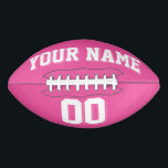 DUNKELPINK UND WEISS FOOTBALL<br><div class="desc">DARK PINK AND WHITE Custom Football - Personalisieren Sie Ihren Namen und Ihre Nummer!</div>