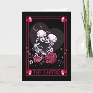 Dunkelromantischer Valloween Valentinstag Karte