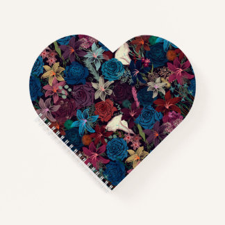 Dunkelromantisches Muster Notizbuch