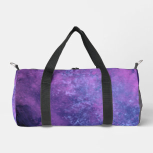 Dunkelrosa-blaue Sturmwolke-Effekt Duffle Bag