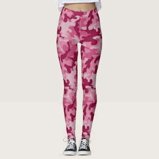 Dunkelrosa Camouflage - Frauenbeleimung Leggings