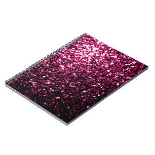Dunkelrosa falscher glänzender Glitter funkelt Notizblock