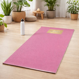 Dunkelrosa Firmenlogo Business Studio Yogamatte